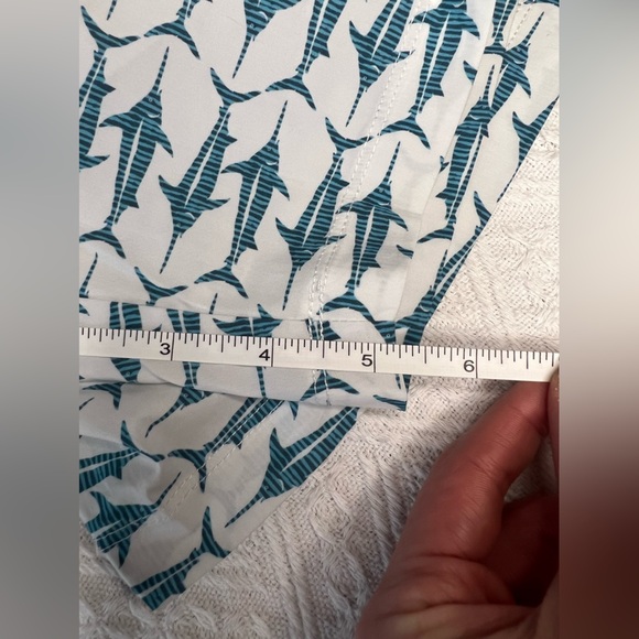 Henri Costa “Marlin Brando” Swim Shorts in White and Blue, Size XL, BNWT - Picture 7 of 7